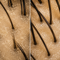 Transepidermal water loss (TEWL) of the scalp decreased by 18.47%